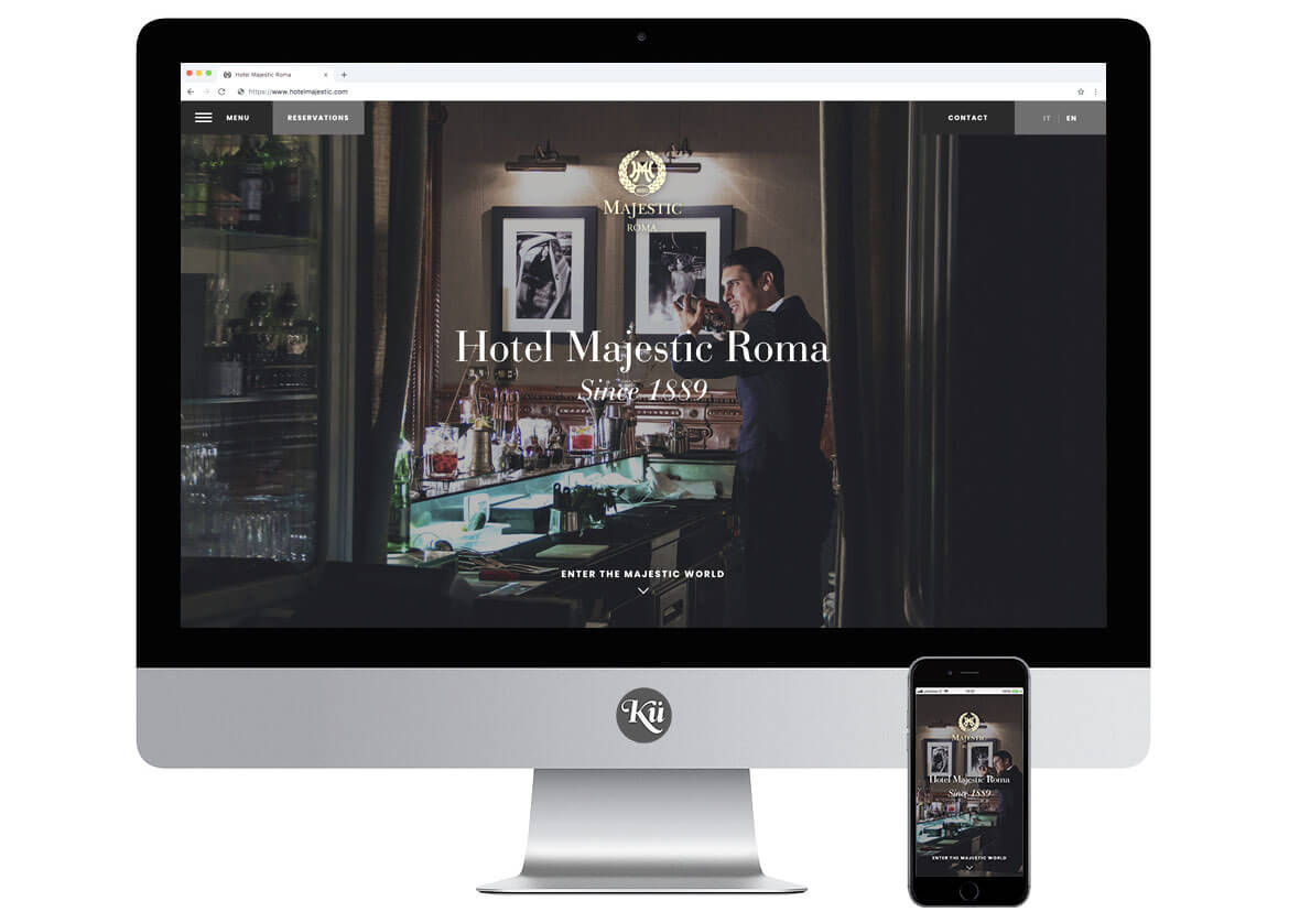 Hotel Majestic Roma Website - Screen 6