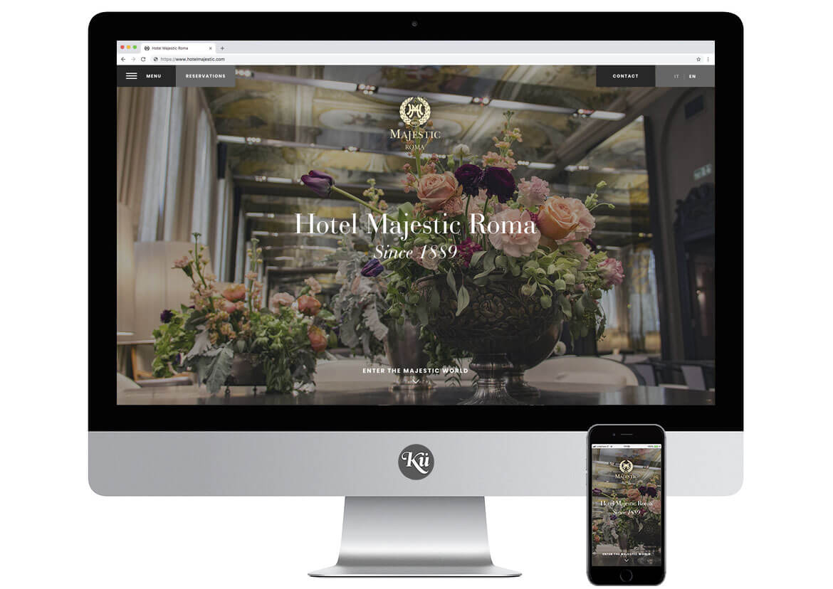Hotel Majestic Roma Website - Screen 7