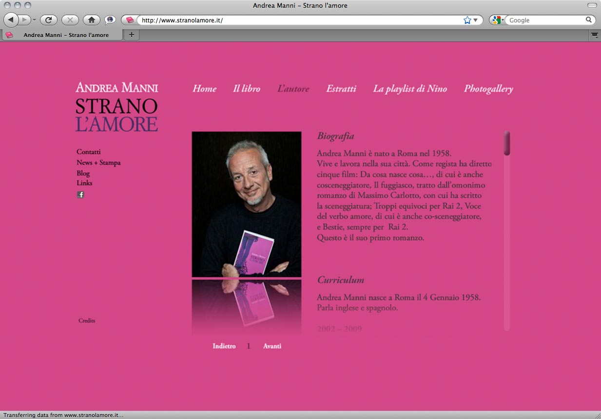 Strano l'Amore - Book Website 2