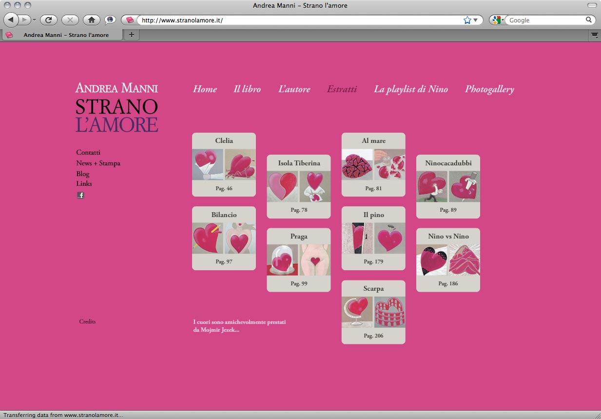 Strano l'Amore - Book Website 3